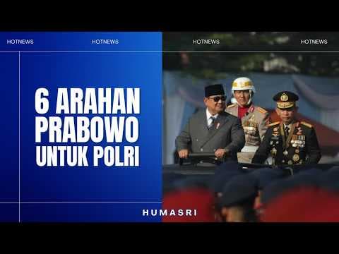 6 Pesan Penting Prabowo untuk Polri di Hari Bhayangkara ke-80