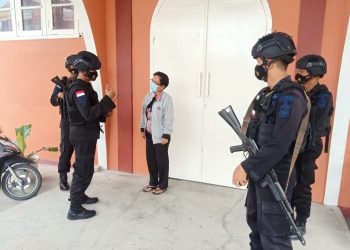 Ciptakan Rasa Aman, Satuan Brimob Polda Kepri Gelar Patroli Antisipasi Gangguan Teror di Objek Vital