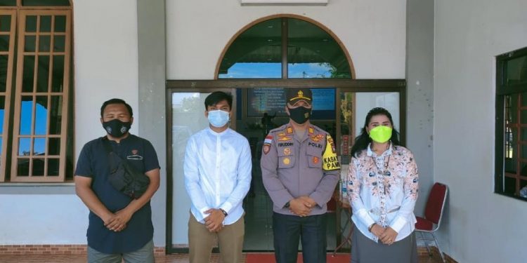 Ciptakan Situasi yang Aman Kondusif, Polres Natuna Laksanakan Pengamanan Ibadah Paskah Tahun 2021