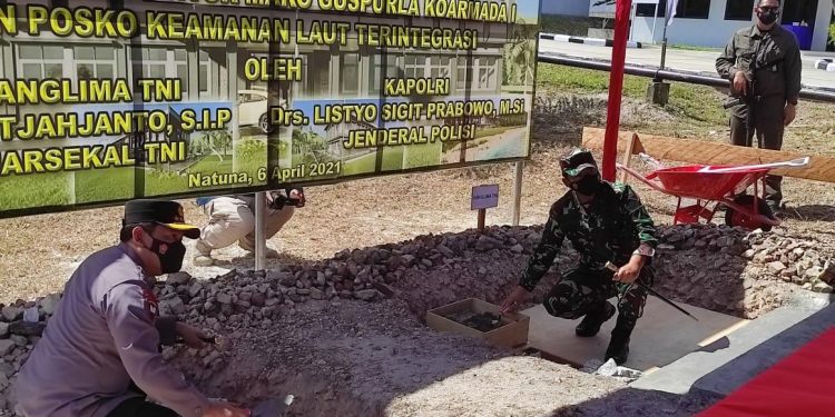 Kapolda Kepri Turut Hadir Kegiatan Kunjunga Kerja Panglima TNI dan Kapolri Di Kabupaten Natuna