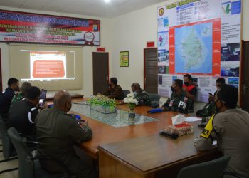 Kapolres Natuna Pimpin Rapat Kordinasi Guna Mendukung Kebijakan Pemerintah Tentang Pelarangan Mudik di Kabupaten Natuna