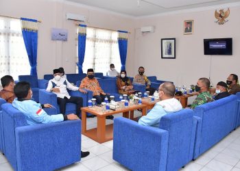 Kapolres Natuna Turut Hadiri Kunker Menkominfo RI dan Gubernur Kepri Beserta Rombongan di Kabupaten Natuna