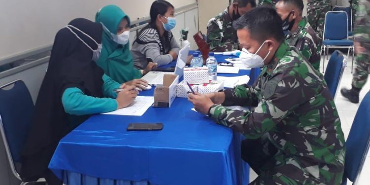 Kegiatan Vaksinasi Tahap I TNI-Polri Kabupaten Kepulauan Anambas