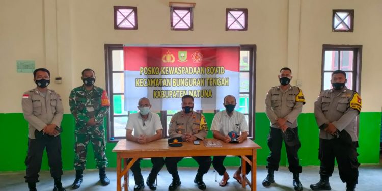 Pembentukan Posko Kewaspadaan Covid-19 di Kecamatan Bunguran Tengah