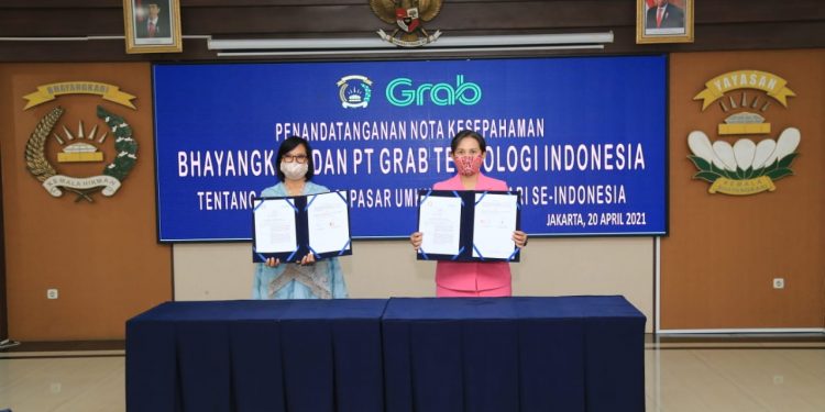 Peringati Hari Kartini, Bhayangkari dan PT Grab Menandatangani MoU Digitalisasi UMKM se-Indonesia