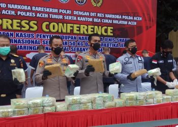 Polda Aceh Kembali Gagalkan Penyelundupan 50 Kg Sabu Jaringan Internasional