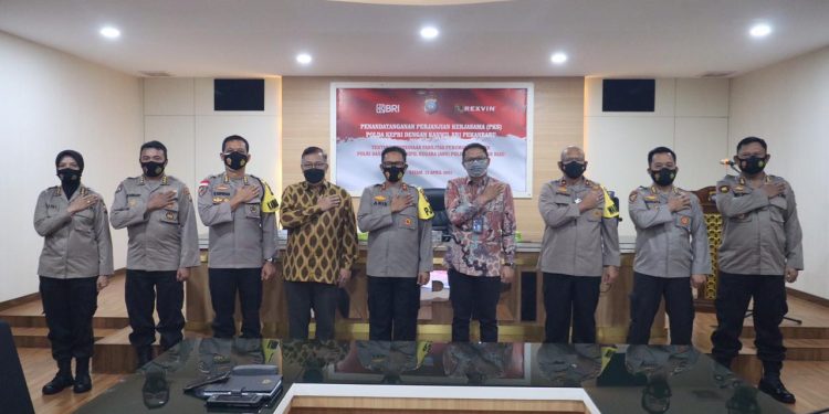 Polda Kepri Teken Perjanjian Kerjasama dengan Kanwil BRI Pekanbaru
