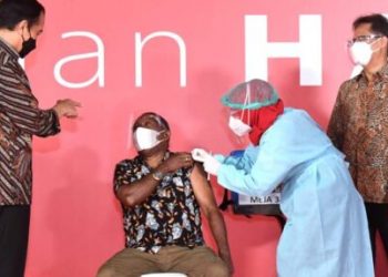 Presiden: Semoga Bisa Terlindungi dari Covid-19