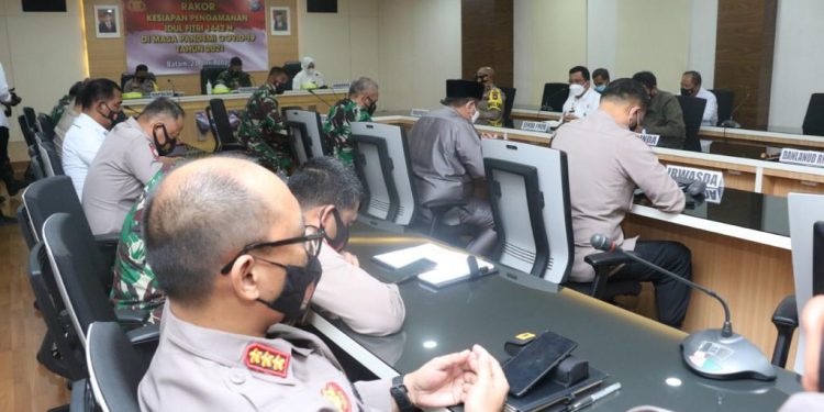 Rapat Koordinasi Kesiapan Pengamanan Idul Fitri 1442 H Dimasa Pandemi Covid-19 Tahun 2021