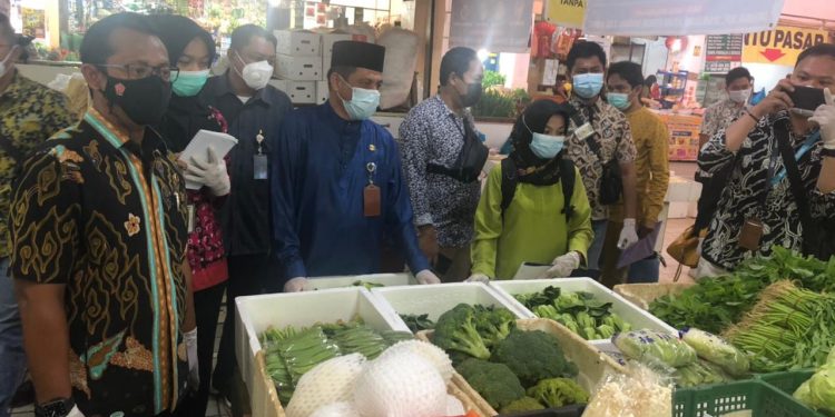 Sidak PAsar dan Distributor Pangan di Kota Batam Jelang Puasa 2021