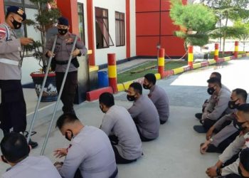 Tiada Hari Tanpa Latihan, Satbrimob Polda Kepri Laksanakan Latihan Peningkatan Kemampuan Brimob