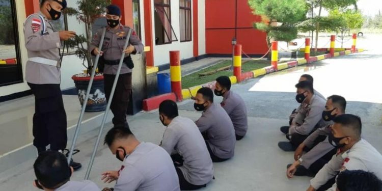 Tiada Hari Tanpa Latihan, Satbrimob Polda Kepri Laksanakan Latihan Peningkatan Kemampuan Brimob