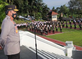 Wakapolda Kaltim Pimpin Langsung Apel Pagi