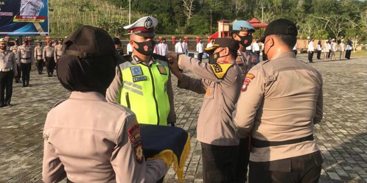 Wakapolres Lingga Pimpin Apel Gelar Pasukan Operasi Keselamatan Seligi 2021
