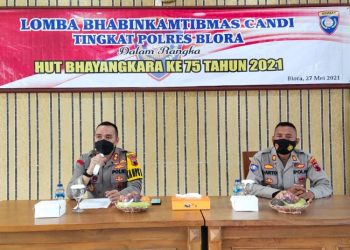 Jelang HUT Bhayangkara Ke 75, Polres Blora Gelar Lomba Bhabinkamtibmas