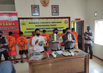 7 Pelaku Pengeboman Ikan di Perairan Midai di Tangkap Satpolairud Polres Natuna