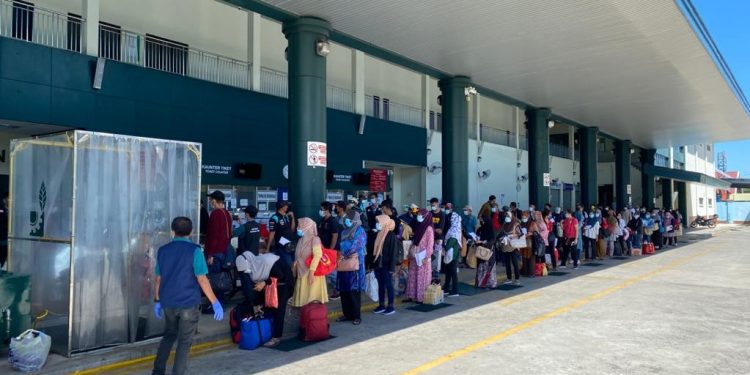 103 WNI di Sabah, Malaysia kembali pulang ke tanah air