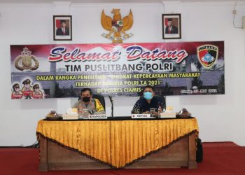 Polres Ciamis Jadi Tempat Penelitian dari Tim Puslitbang Polri