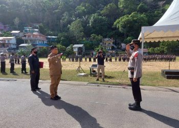 Apel Gelar Pasukan dalam Rangka Operasi Ketupat Seligi 2021 Polres Kep Anambas