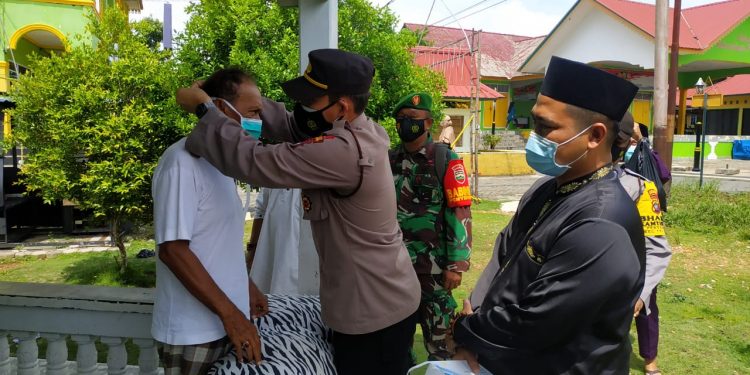 Cegah Penyebaran Covid-19, Polsek Tanjungpinang Kota Rutin Gelar Operasi Prokes