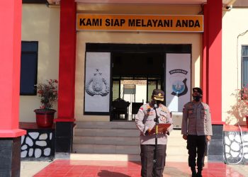 Hari Buruh Internasional, Wakapolres Kepulauan Anambas Pimpin Apel Siaga 1
