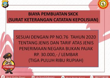 Ini Syarat Pembuatan SKCK di Polda Kepulauan Riau