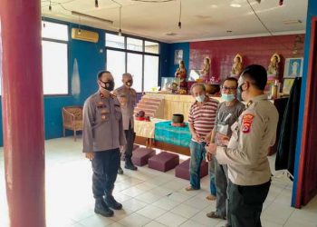 Jelang Hari Waisak, Wakapolres Serang Kota Cek Vihara