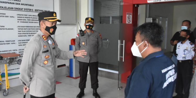 Kapolres Tanjungpinang Tinjau Kesiapan Pos Pelayanan Terpadu Pengawasan Arus Mudik Lebaran 1442 H Tahun 2021