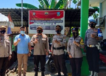 Kegiatan Pengecekan Pos Pemberlakuan Pembatasan Kegiatan Masyarakat (PPKM) di Wilayah Desa Tarempa Barat
