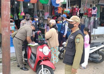 Laksanakan Operasi Yustisi di Pasar Ranai, 16 orang Pelanggar Terkena Razia