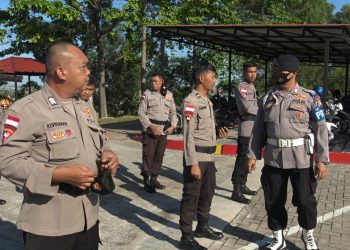 Ops Gaktibplin, Provos Sat Brimobda Kepri Periksa Sikap Penampilan dan Kelengkapan Personel