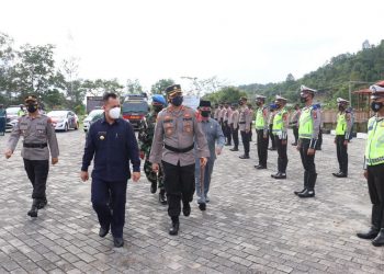 Polres Lingga Gelar Apel Pelaksanaan Operasi Ketupat Seligi-2021