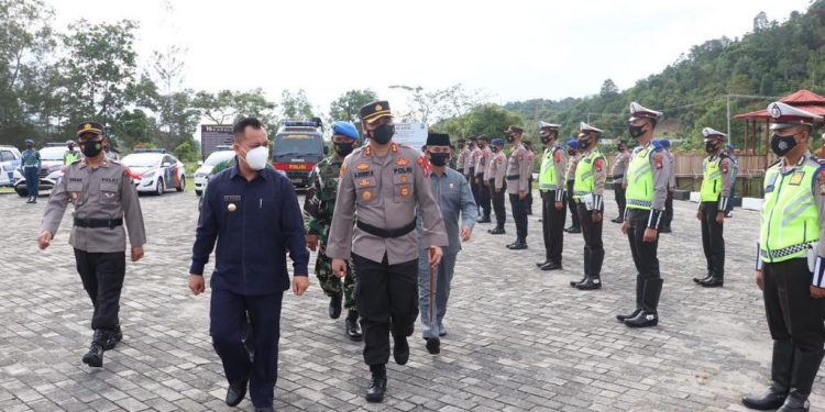 Polres Lingga Gelar Apel Pelaksanaan Operasi Ketupat Seligi-2021