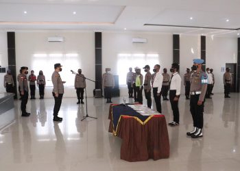 Polres Lingga Gelar Penandatanganan Pakta Integritas Anti Narkoba di Lingkungan Polri