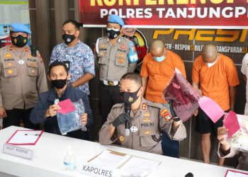 Polres Tanjungpinang Gelar Konferensi Peras Tindak Pidana Pencabulan Terhadap Anak di Bawah Umur