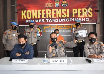 Polres Tanjungpinang Gelar Konferensi Pers Tindak Pidana Pencurian dengan Pemberatan