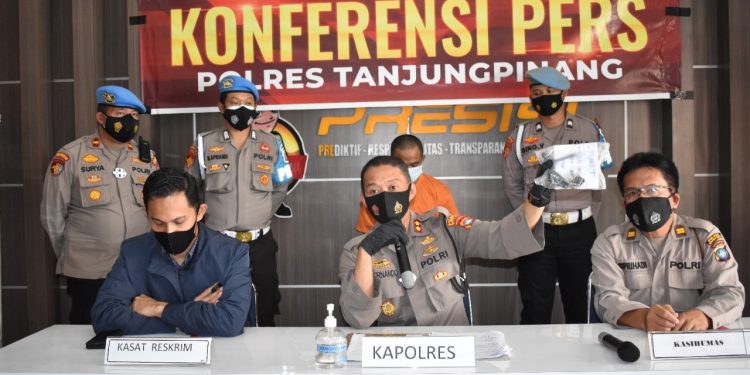 Polres Tanjungpinang Gelar Konferensi Pers Tindak Pidana Pencurian dengan Pemberatan