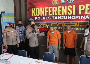 Polres Tanjungpinang Gelar Konferensi Pers Tindak Pidana Persetubuhan Terhadap Anak Dibawah Umur