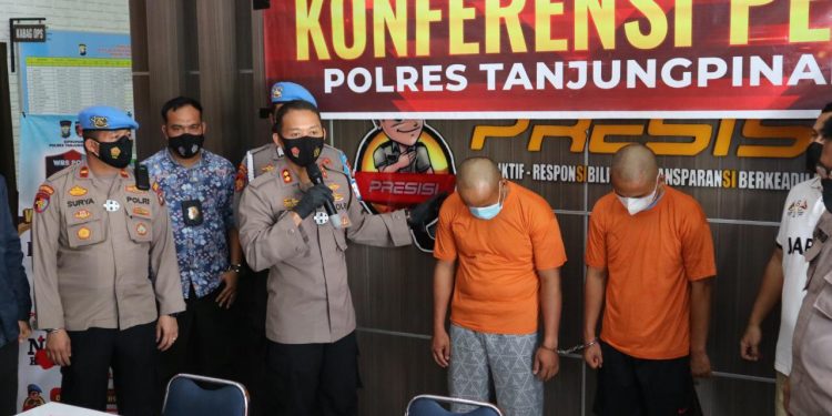 Polres Tanjungpinang Gelar Konferensi Pers Tindak Pidana Persetubuhan Terhadap Anak Dibawah Umur