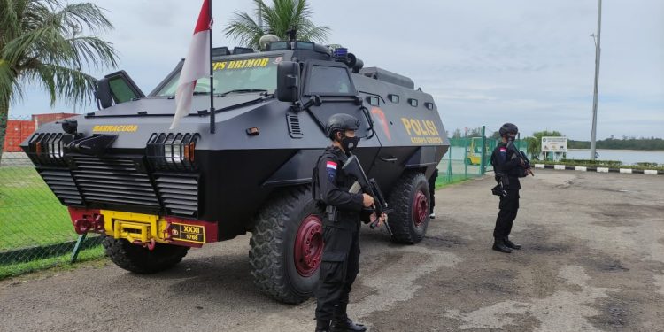 Sebanyak 229 Personil Satbrimob Polda Kepri Jaga Kunjungan Jokowi ke Tanjungpinang dan Bintan