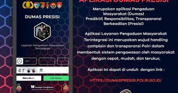 Wujudkan Transparansi, Kapolri Luncurkan Aplikasi Dumas Presisi