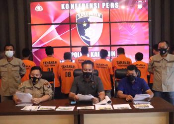 10 Orang diamankan Tim Bison Satreskrim Polres Karimun dalam Operasi Premanisme dan Saber Pungli