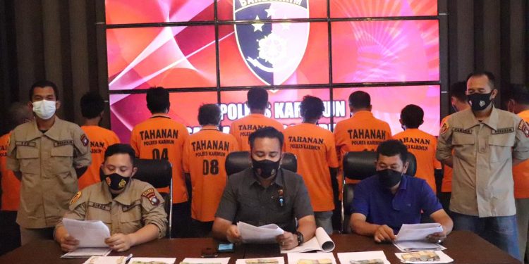 10 Orang diamankan Tim Bison Satreskrim Polres Karimun dalam Operasi Premanisme dan Saber Pungli