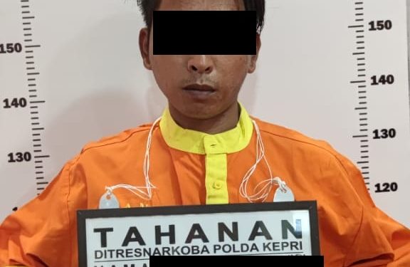 Ditresnarkoba Polda Kepri Berhasil Amankan Seorang Tersangka Tindak Pidana Narkotika Jenis Sabu Seberat 15,28 Gram