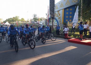 Gowes Sehat Dalam Rangka Hari Bhayangkara ke-75 Tahun 2021