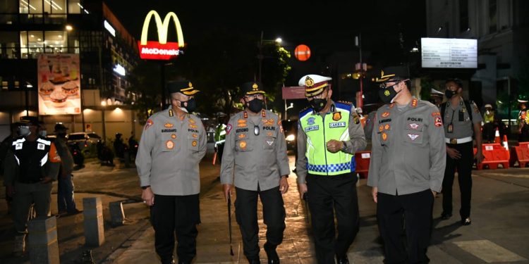 Kakorlantas Cek Pembatasan Mobilitas PPKM : Efektif Cegah Kerumunan