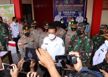 Kapolda Kepri Cek Penanganan Covid-19 diwilayah Hukum Polres Karimun