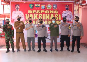 Kapolres Karimun Berikan Vitamin dan Suplemen Kepada Vaksinator