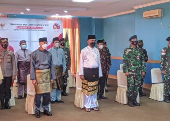 Kapolres Natuna Hadiri Upacara Virtual Dalam Rangka Memperingati Hari Lahir Pancasila