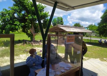 Kembali, Polsek Bunguran Timur Laksanakan Pengamanan Vaksinasi
